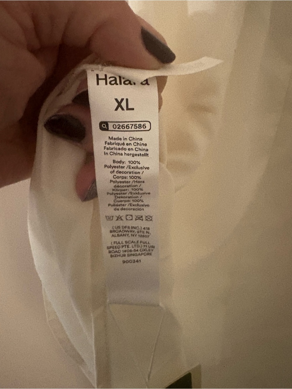 Halara Sleeveless High Neck Blouse Top NWT Size XL Ivory Flowy Workwear - Picture 5 of 5